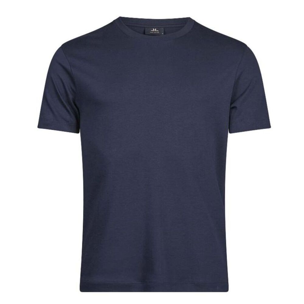 Tee Jays Mens Plain Pima Cotton T-Shirt / Navy